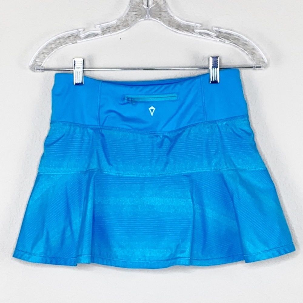 Lululemon Ivivva Blue Silver Stripe Skort